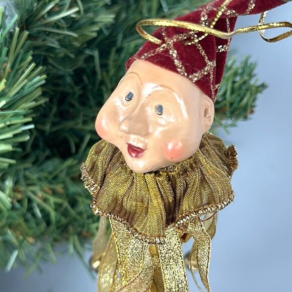 Katherine’s Collection Wayne Kleski Christmas Ornament Clown Jester on a Stick - Picture 7 of 15